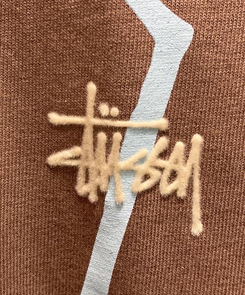 stussy（ステューシー）stussy (ステューシー) CARVED S T/ カーブドSロゴTシャツ ブラウン サイズ:XLの古着・服飾アイテム