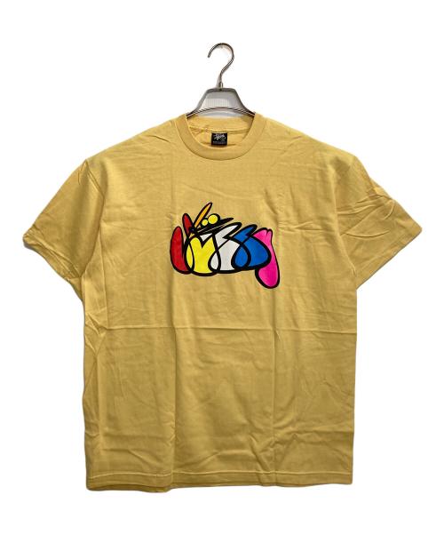 stussy（ステューシー）stussy (ステューシー) SKISM T / グラフィティロゴTシャツ イエロー サイズ:XLの古着・服飾アイテム