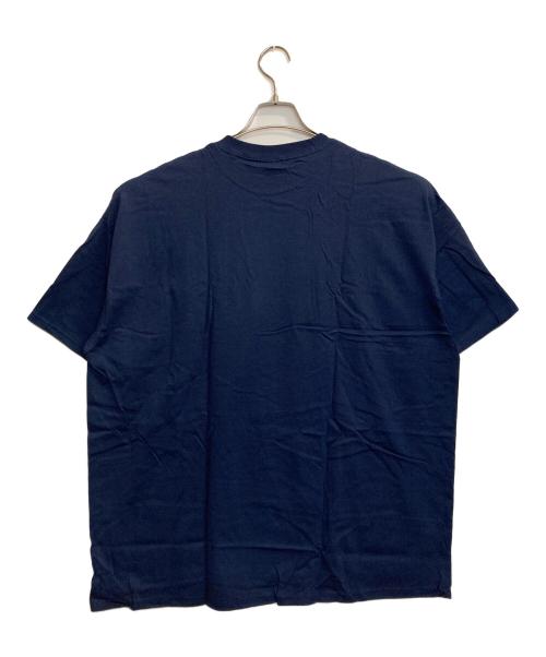 stussy（ステューシー）stussy (ステューシー) FAT CHAIN S/S T / ファットチェーンロゴTシャツ ネイビー サイズ:XXLの古着・服飾アイテム