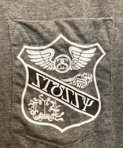 stussy GEAR（ステューシーギア）stussy gear (ステューシーギア) IVY CREW L/S T / SSウイングアイビーTシャツ グレー サイズ:XLの古着・服飾アイテム