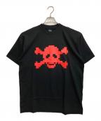 stussyステューシー）の古着「PIXEL SKULL T / ピクセルスカルTシャツ」｜ブラック