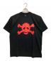 stussy（ステューシー）の古着「PIXEL SKULL T / ピクセルスカルTシャツ」｜ブラック