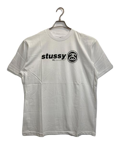 stussy（ステューシー）stussy (ステューシー) SS LOGO T / SSロゴTシャツ ホワイト サイズ:XLの古着・服飾アイテム
