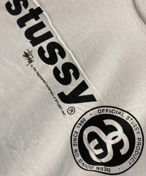 stussy（ステューシー）stussy (ステューシー) SS LOGO T / SSロゴTシャツ ホワイト サイズ:XLの古着・服飾アイテム