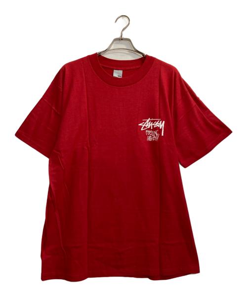 stussy（ステューシー）stussy (ステューシー) RASTA CIRCLE LION LOGO T / ラスタサークルライオンロゴTシャツ レッド サイズ:ＬＬの古着・服飾アイテム