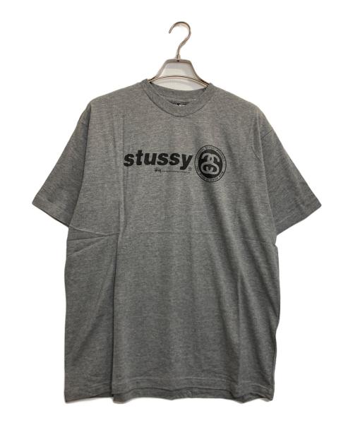 stussy（ステューシー）stussy (ステューシー) SS LOGO T / SSロゴTシャツ グレー サイズ:ＬＬの古着・服飾アイテム