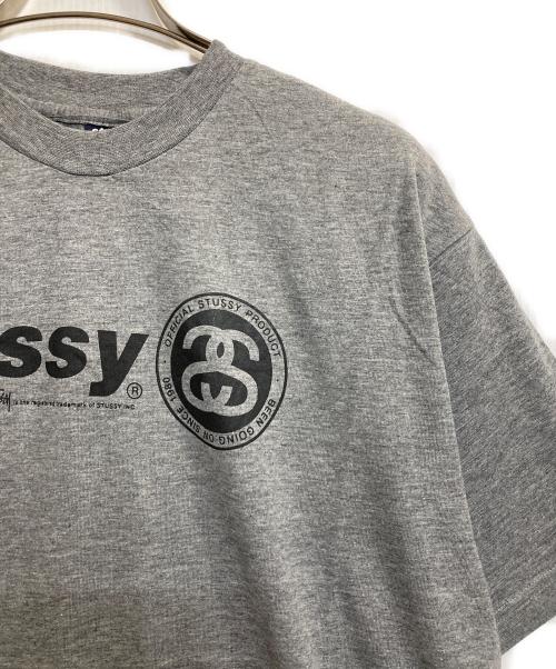 stussy（ステューシー）stussy (ステューシー) SS LOGO T / SSロゴTシャツ グレー サイズ:ＬＬの古着・服飾アイテム