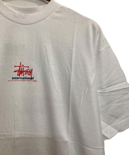 stussy（ステューシー）stussy (ステューシー) INTERNATIONAL LOGO T / インターナショナルTシャツ ホワイト サイズ:ＬＬの古着・服飾アイテム