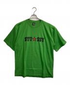 stussyステューシー）の古着「CLOWN STAR LOGO T / クラウンスターロゴTシャツ」｜グリーン