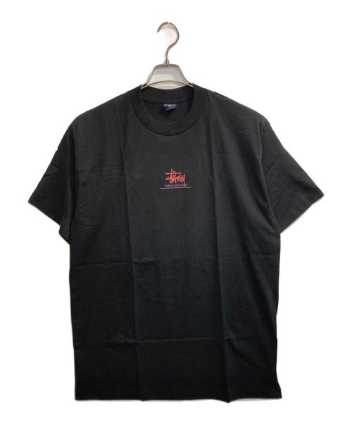 stussy（ステューシー）stussy (ステューシー) INTERNATIONAL LOGO T / 星条旗インターナショナルTシャツ ブラック サイズ:XLの古着・服飾アイテム