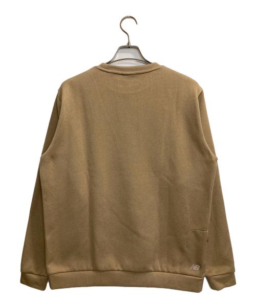 NEW BALANCE（ニューバランス）NEW BALANCE (ニューバランス) クルーネックスウェット ベージュ サイズ:Ⅼの古着・服飾アイテム