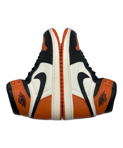 NIKE（ナイキ）NIKE (ナイキ) AIR JORDAN 1 RETRO HI OG / エアジョーダン シャッタードバックボード オレンジ×ブラック サイズ:US10.5の古着・服飾アイテム