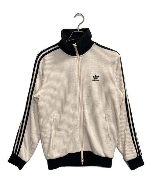 adidas（アディダス）adidas (アディダス) ワッフルトラックジャケット アイボリー サイズ:Ⅼの古着・服飾アイテム