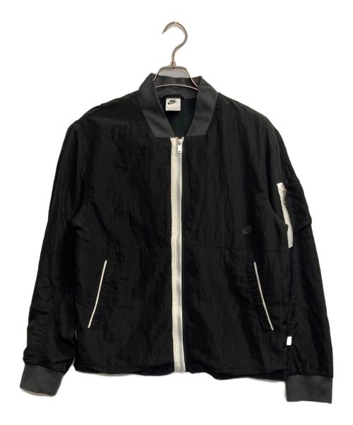NIKE（ナイキ）NIKE (ナイキ) ラインドボンバージャケット ブラック サイズ:Mの古着・服飾アイテム