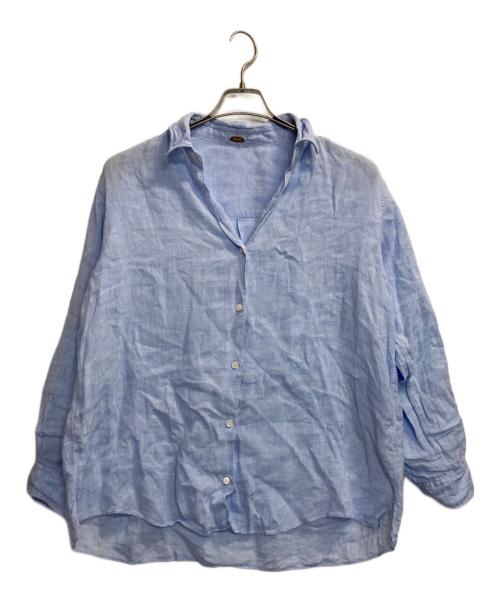 MUSE de Deuxieme Classe（ミューズ ドゥーズィエム クラス）MUSE de Deuxieme Classe (ミューズ ドゥーズィエム クラス) LINEN WASH シャツ ブルー サイズ:Ｆの古着・服飾アイテム