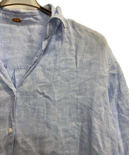 MUSE de Deuxieme Classe（ミューズ ドゥーズィエム クラス）MUSE de Deuxieme Classe (ミューズ ドゥーズィエム クラス) LINEN WASH シャツ ブルー サイズ:Ｆの古着・服飾アイテム