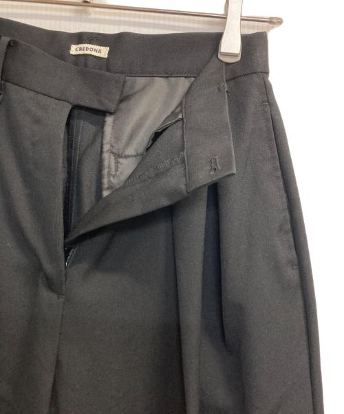 CREDONA（クレドナ）CREDONA (クレドナ) THE C  ICHIGUN PANTS / イチグンタックパンツ ブラックの古着・服飾アイテム