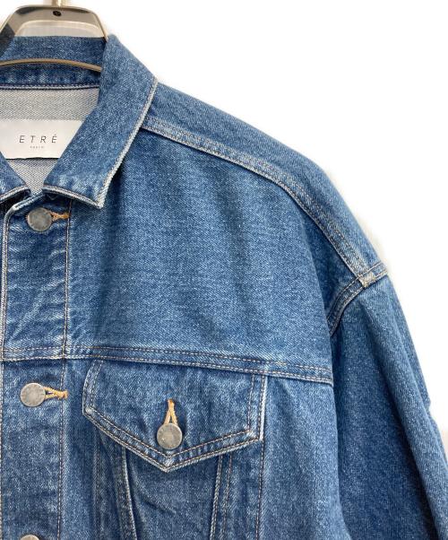 ETRE TOKYO（エトレトウキョウ）ETRE TOKYO (エトレトウキョウ) ボリュームスリーブトラッカーデニムジャケット インディゴ サイズ:記載なしの古着・服飾アイテム