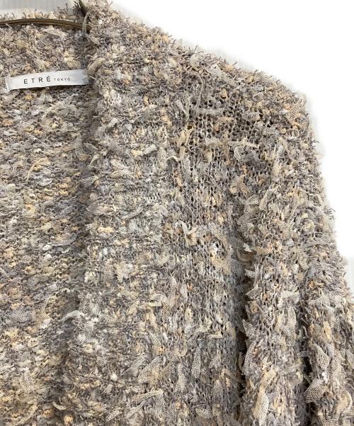 ETRE TOKYO（エトレトウキョウ）ETRE TOKYO (エトレトウキョウ) ミックスヤーンニットカーディガン ベージュ サイズ:記載なしの古着・服飾アイテム