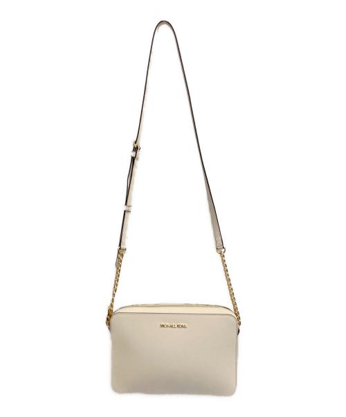MICHAEL KORS（マイケル・コース）MICHAEL KORS (マイケルコース) チェーンショルダーバッグ アイボリーの古着・服飾アイテム