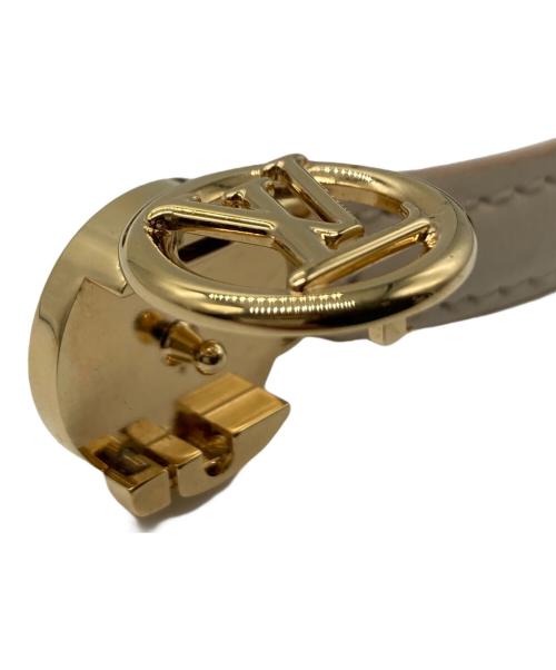 LOUIS VUITTON（ルイ ヴィトン）LOUIS VUITTON (ルイ ヴィトン) ブラスレ・LV オール アラウンド / レザーブレスレット ホワイトの古着・服飾アイテム