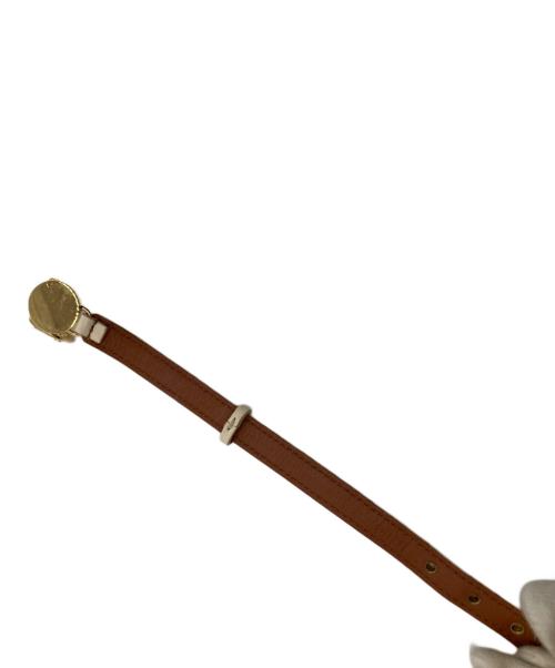 LOUIS VUITTON（ルイ ヴィトン）LOUIS VUITTON (ルイ ヴィトン) ブラスレ・LV オール アラウンド / レザーブレスレット ホワイトの古着・服飾アイテム