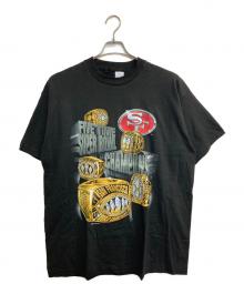 SALEM SPORTSWEAR（サレム スポーツウェア）の古着「ゴールドリングTシャツ」｜ブラック