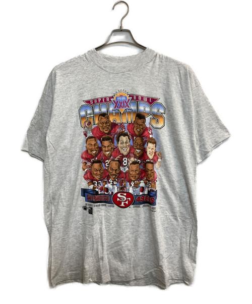 SALEM SPORTSWEAR（サレム スポーツウェア）SALEM SPORTSWEAR (サレム スポーツウェア) SUPER BOWL CHAMPS T-SHIRTS グレー サイズ:ＸＬの古着・服飾アイテム