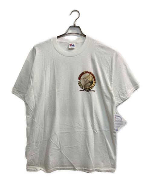 Majestic（マジェスティック）Majestic (マジェスティック) ベースボールTシャツ ホワイト サイズ:ＸＬの古着・服飾アイテム