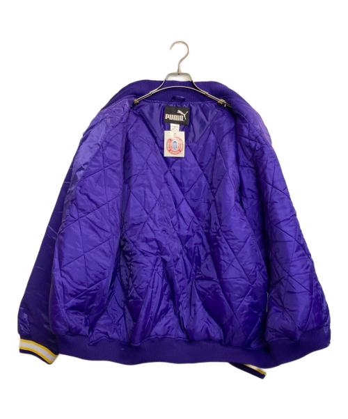 PUMA（プーマ）PUMA (プーマ) サテンスタジャン パープル サイズ:ＸＬの古着・服飾アイテム