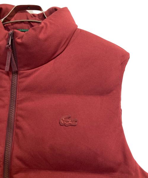 LACOSTE（ラコステ）LACOSTE (ラコステ) 中綿ベスト レッド サイズ:Ｍの古着・服飾アイテム