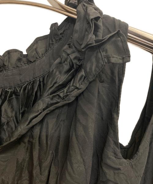 eimy istoire（エイミーイストワール）eimy istoire (エイミーイストワール) ワッシャープリーツオフショルダーワンピース ブラック サイズ:Fの古着・服飾アイテム