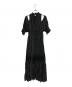eimy istoire (エイミーイストワール) ワッシャープリーツオフショルダーワンピース ブラック サイズ:F：4000円