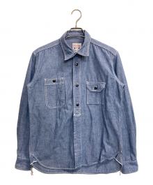 STUDIO D'ARTISAN（ステュディオダルチザン）の古着「デニムワークシャツ」｜インディゴ