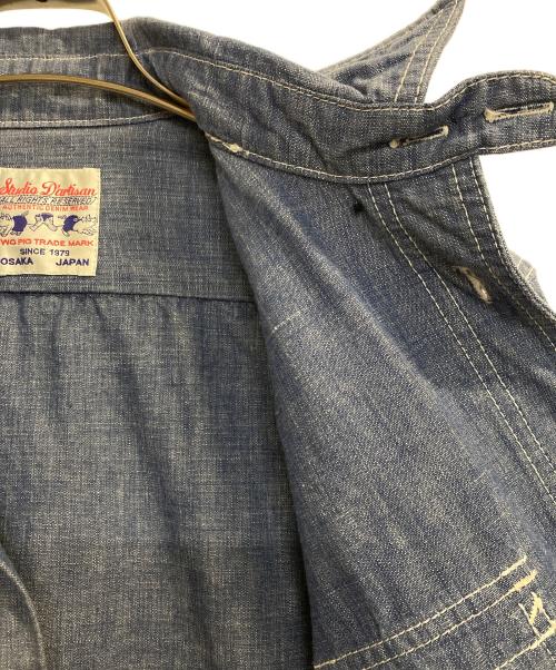 STUDIO D'ARTISAN（ステュディオダルチザン）STUDIO D'ARTISAN (ステュディオダルチザン) デニムワークシャツ インディゴ サイズ:Mの古着・服飾アイテム