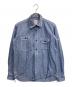 STUDIO D'ARTISAN（ステュディオダルチザン）の古着「デニムワークシャツ」｜インディゴ