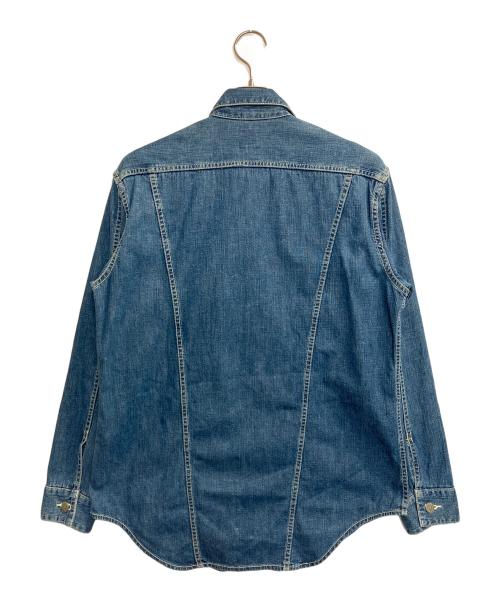 pure blue japan（ピュアブルージャパン）pure blue japan (ピュアブルージャパン) トラッカーデニムシャツ インディゴ サイズ:2の古着・服飾アイテム