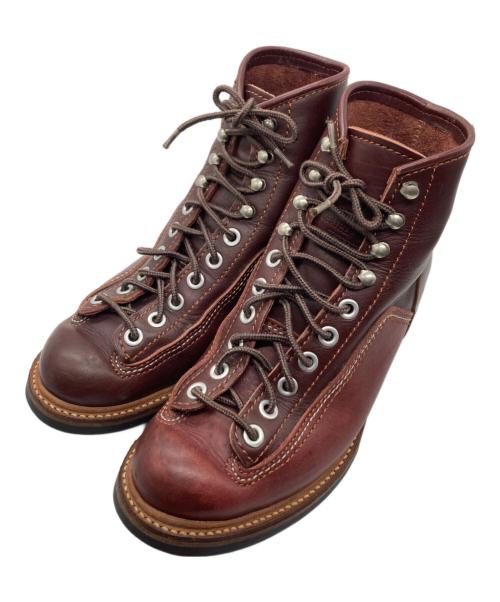 LONE WOLF BOOTS（ロンウルフブーツ）LONE WOLF BOOTS (ロンウルフブーツ) CAT'S PAW SOLE CARPENTER / カーペンターブーツ ブラウン サイズ:8の古着・服飾アイテム