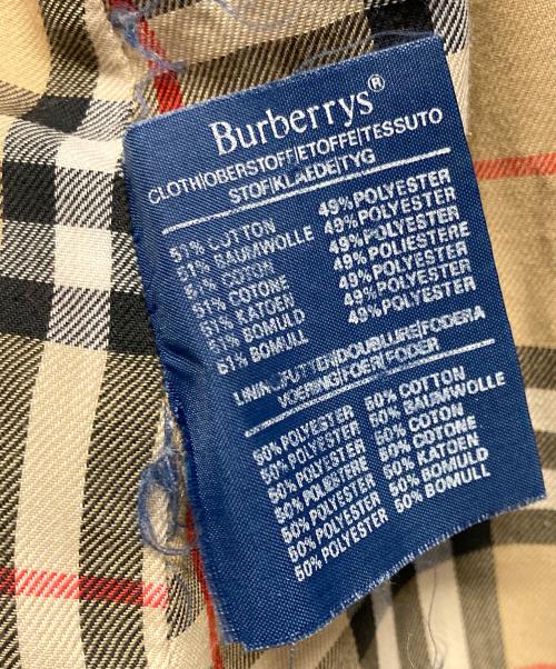 Burberry's（バーバリー）Burberry's (バーバリーズ) 比翼ステンカラーコート カーキ サイズ:記載なしの古着・服飾アイテム