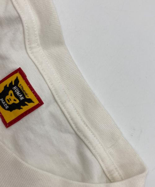 HUMAN MADE（ヒューマンメイド）HUMAN MADE (ヒューマンメイド) ビッグハートロゴTシャツ ホワイト サイズ:Ⅼの古着・服飾アイテム