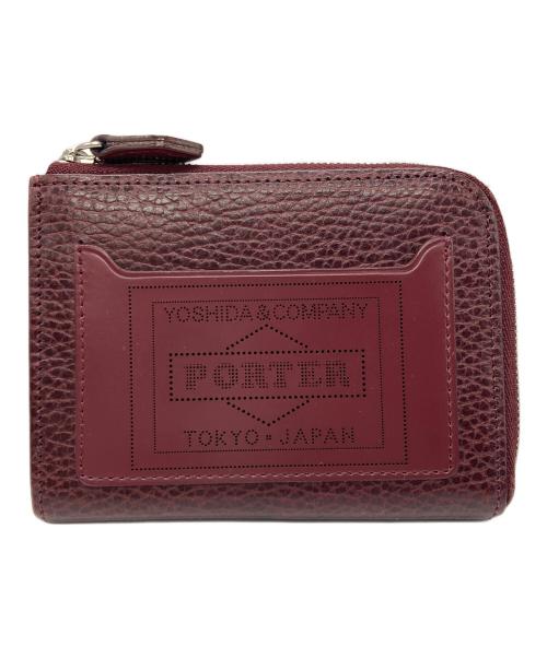 PORTER（ポーター）PORTER (ポーター) GLAZE MULTI WALLET/ラウンドジップウォレット ボルドーの古着・服飾アイテム