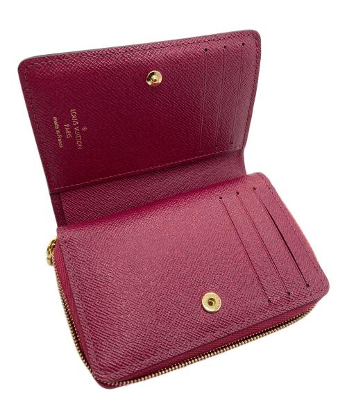 LOUIS VUITTON（ルイ ヴィトン）LOUIS VUITTON (ルイ ヴィトン) ポルトフォイユ・ルー 二つ折り財布 ボルドー×ブラウンの古着・服飾アイテム