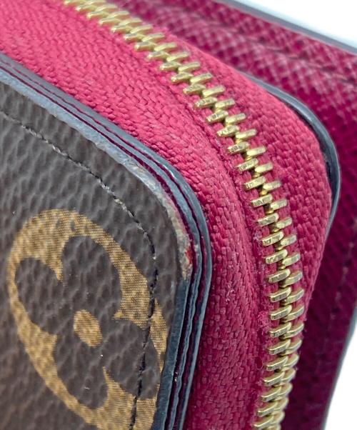 LOUIS VUITTON（ルイ ヴィトン）LOUIS VUITTON (ルイ ヴィトン) ポルトフォイユ・ルー 二つ折り財布 ボルドー×ブラウンの古着・服飾アイテム