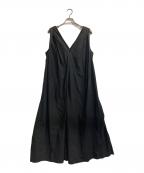 ETRE TOKYOエトレトウキョウ）の古着「タックテントオールインワン」｜ブラック