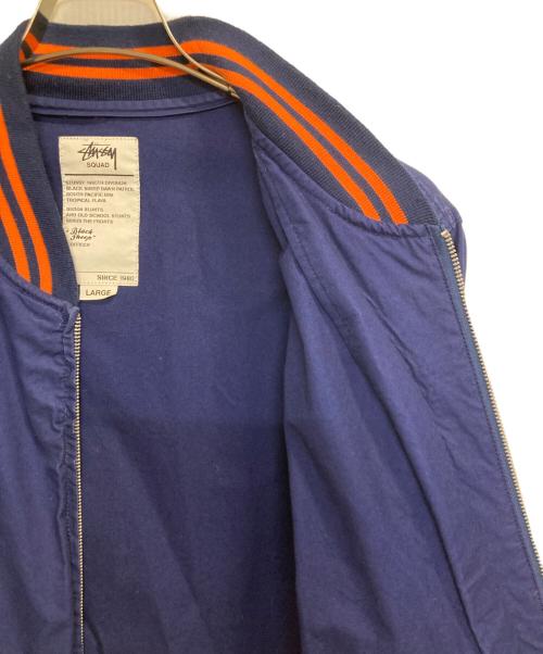 stussy（ステューシー）stussy (ステューシー) BLACK SHEEP VARSITY JACKET ブルー サイズ:Ｌの古着・服飾アイテム