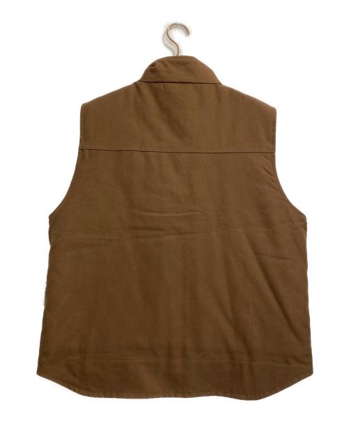 CASUAL COUNTRY（カジュアルカントリー）CASUAL COUNTRY (カジュアルカントリー) 中綿ダックベスト ブラウン サイズ:Ｌの古着・服飾アイテム