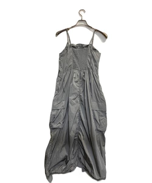 SLY（スライ）SLY (スライ) FRONT ZIP GATHER CAMI ワンピース グレー サイズ:FREEの古着・服飾アイテム