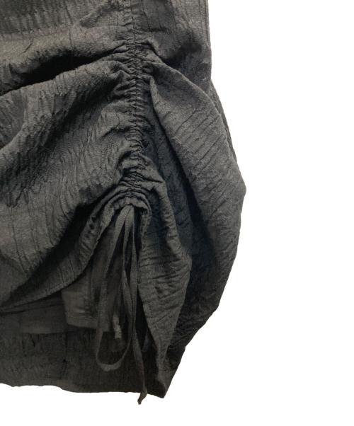 moussy（マウジー）moussy (マウジー) GATHER RIBBON ミニドレス ブラック サイズ:1の古着・服飾アイテム