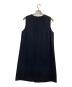 HYKE (ハイク) ノースリーブウールワンピース ネイビー サイズ:2：6000円