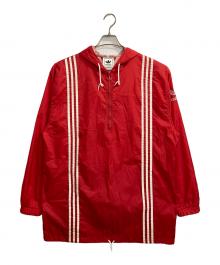 adidas（アディダス）の古着「アノラックパーカー」｜レッド